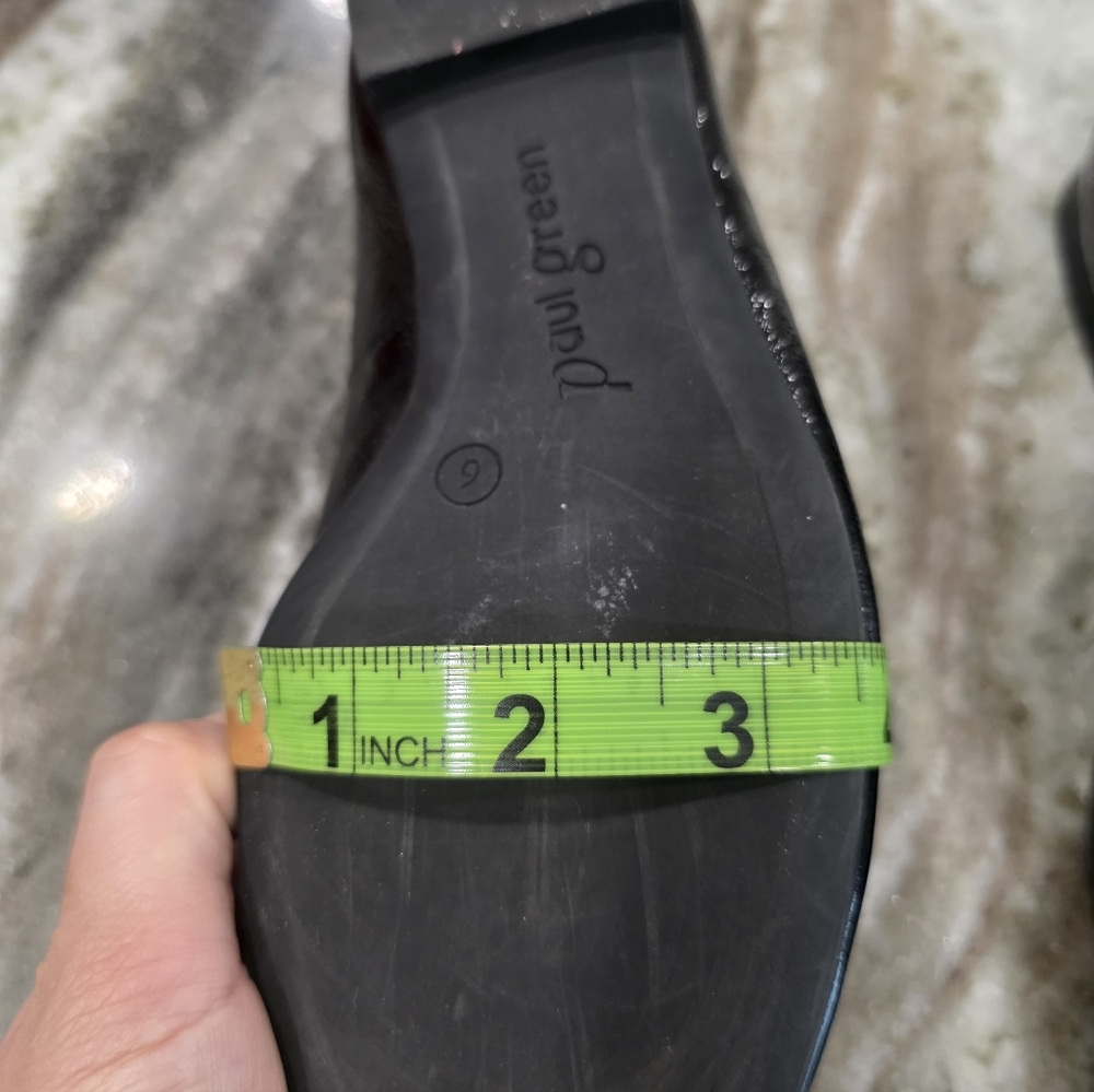 Paul Green Black Patent Leather Ballet Flats Bow Pointed Toe Women’s Size 8 - Picture 14 of 15